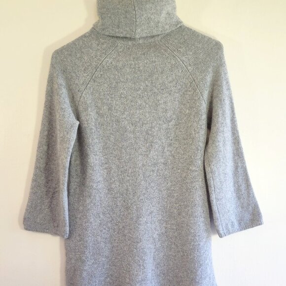 Calypso St Barth 100% Cashmere High Neck Sweater Pale-Gray Classic Luxury SizeXS - Picture 4 of 9
